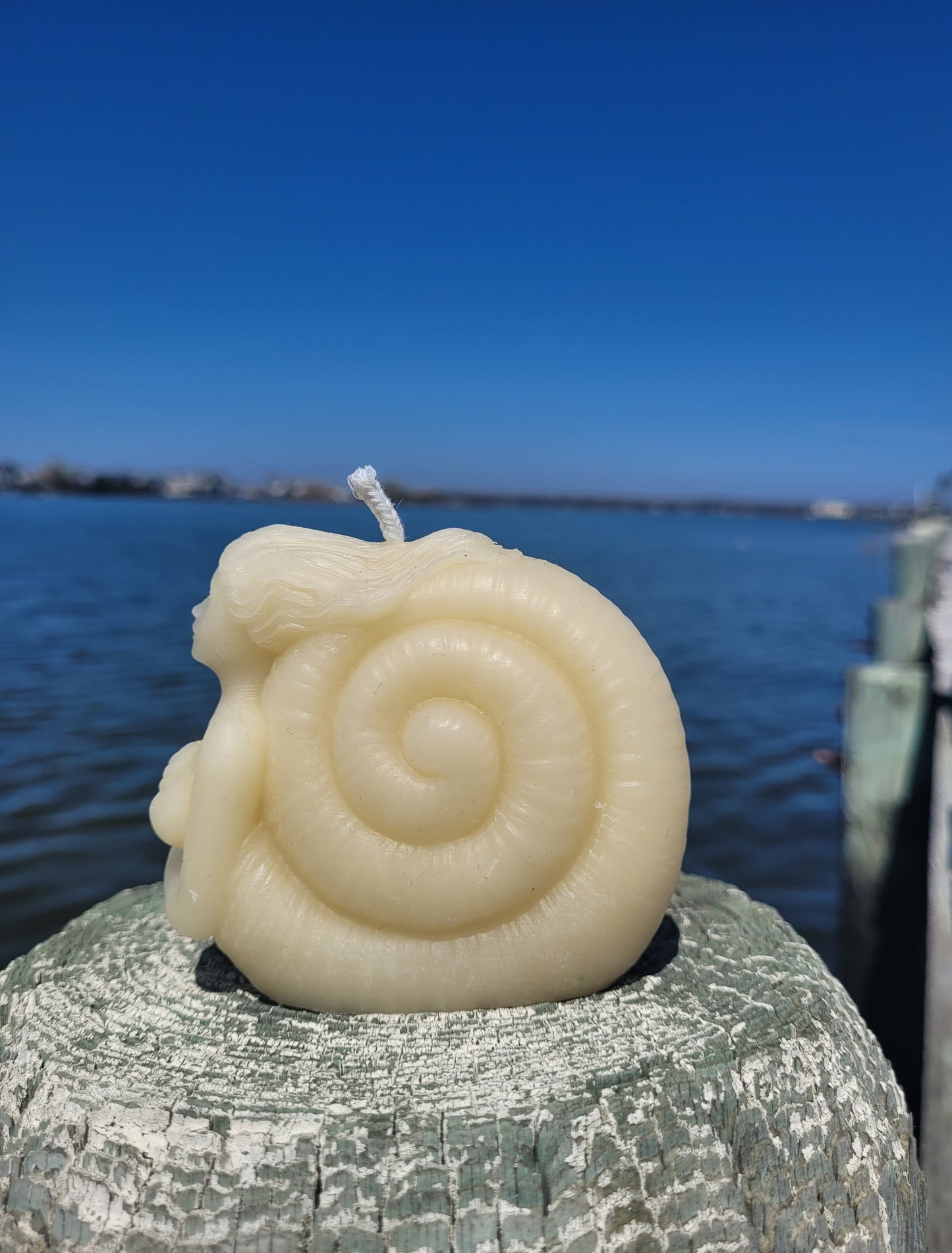 Figure Head, Mermaid, Seashell Candle