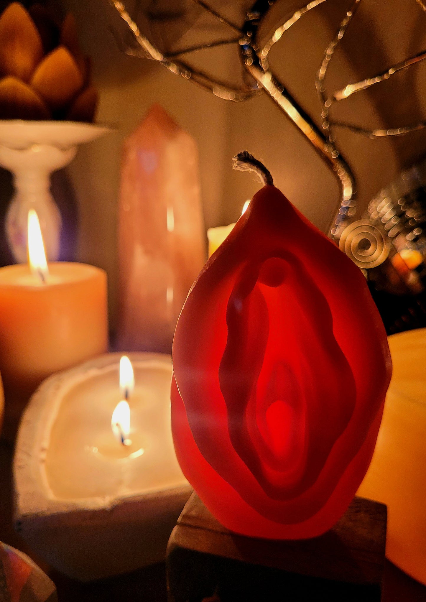 Vulva Candle, The Sacred Path, Beeswax, Yoni Candle, Vagina Candle