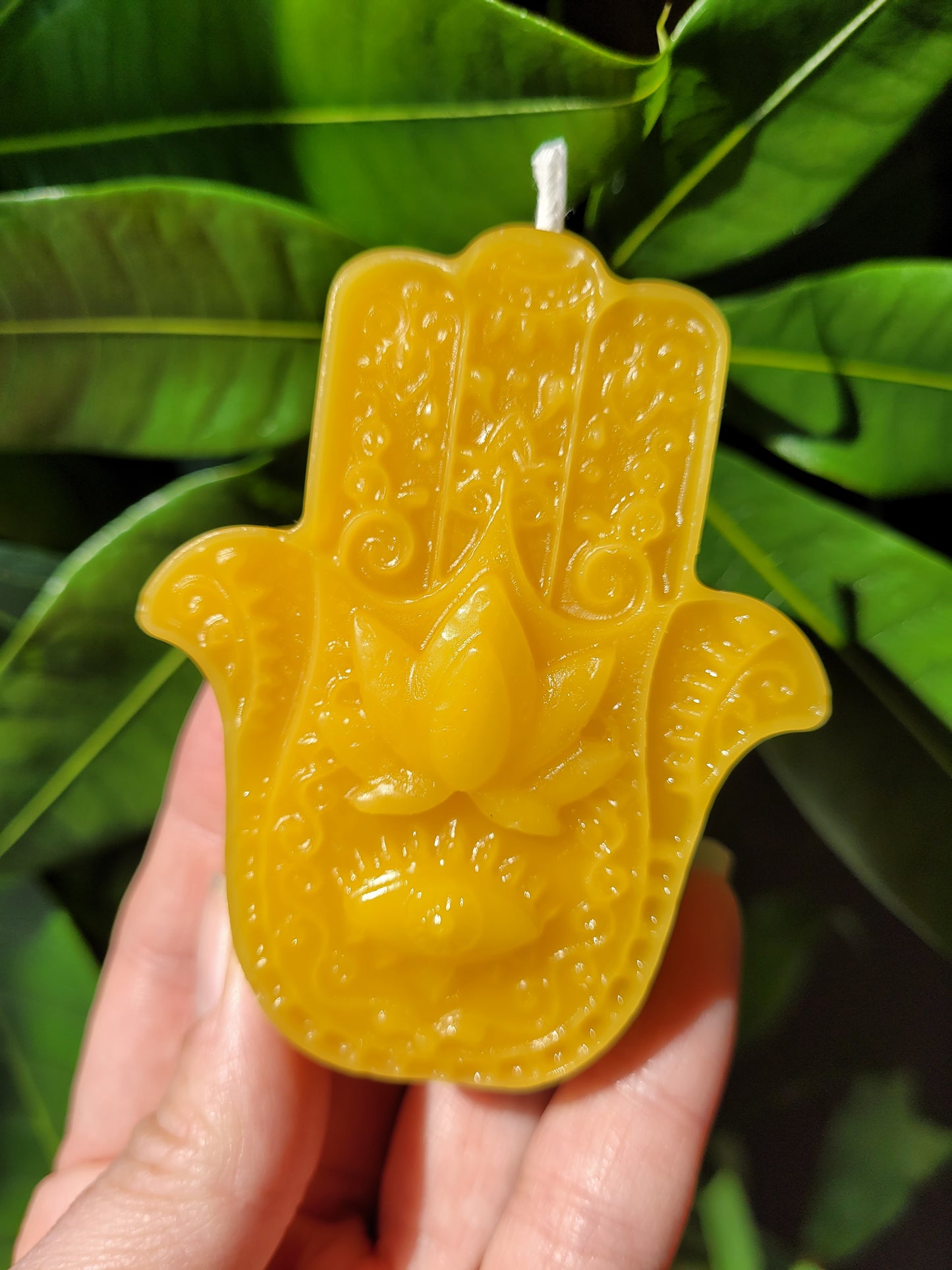 Mini Beeswax Hamsa