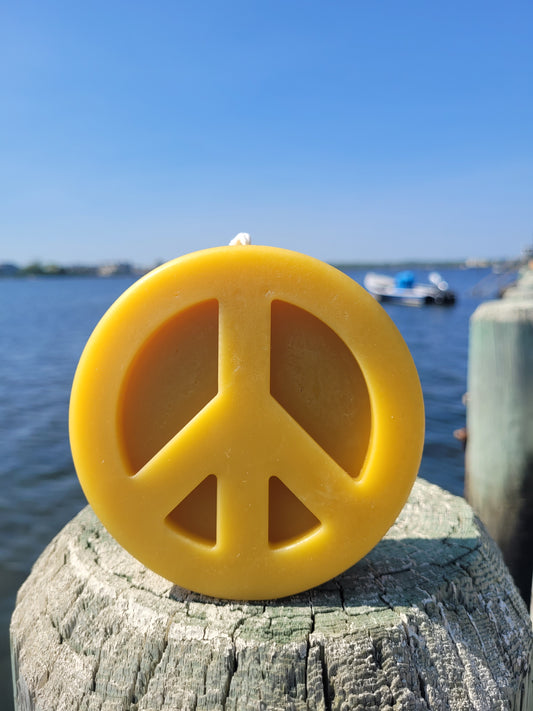 Peace Sign- Beeswax