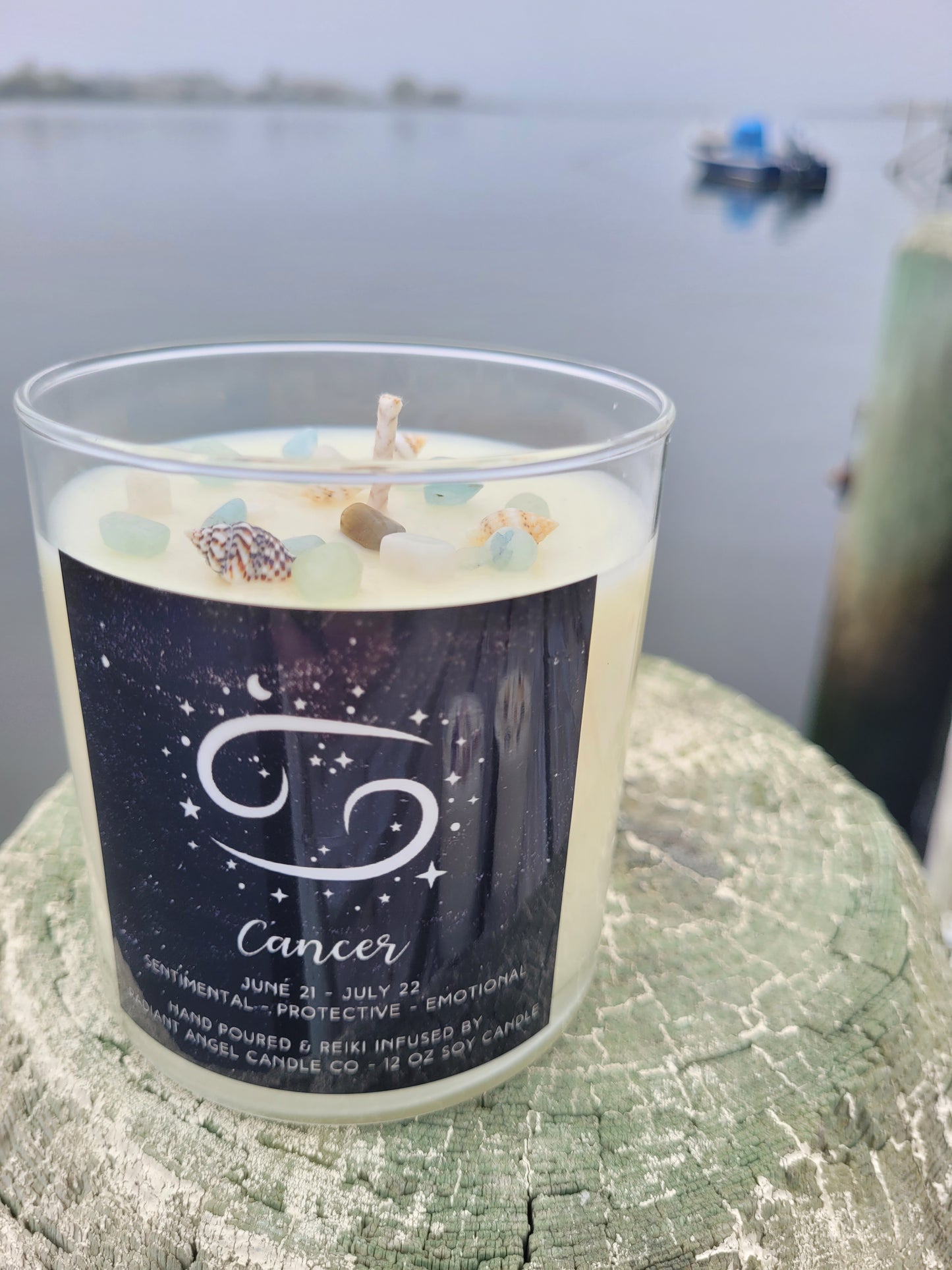 Zodiac Candles- Scented Crystal Candles