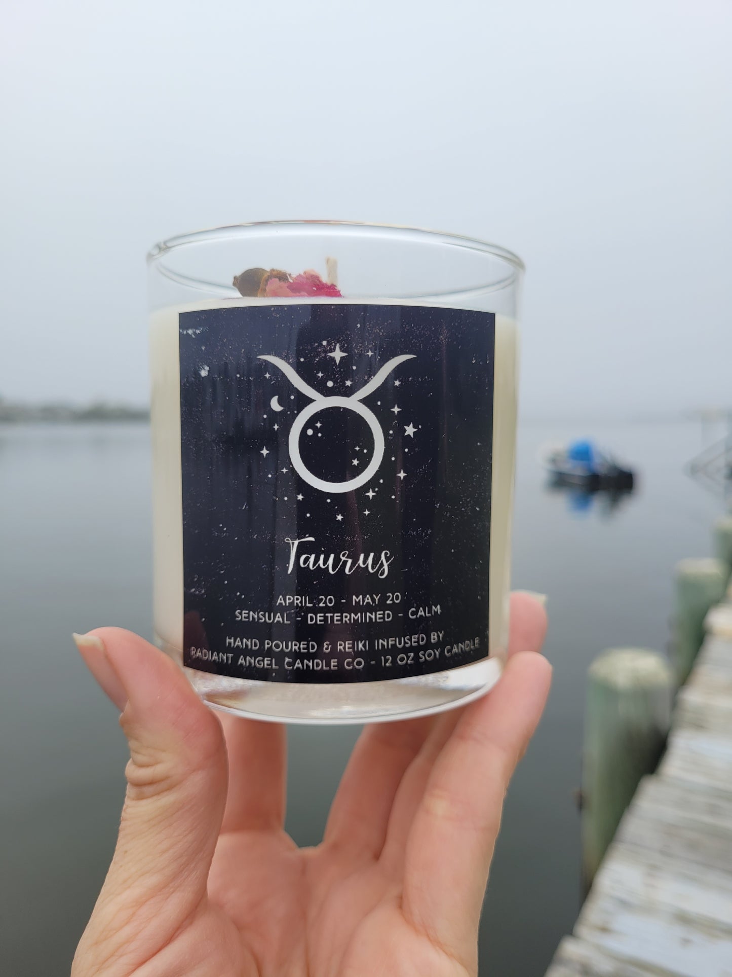 Zodiac Candles- Scented Crystal Candles