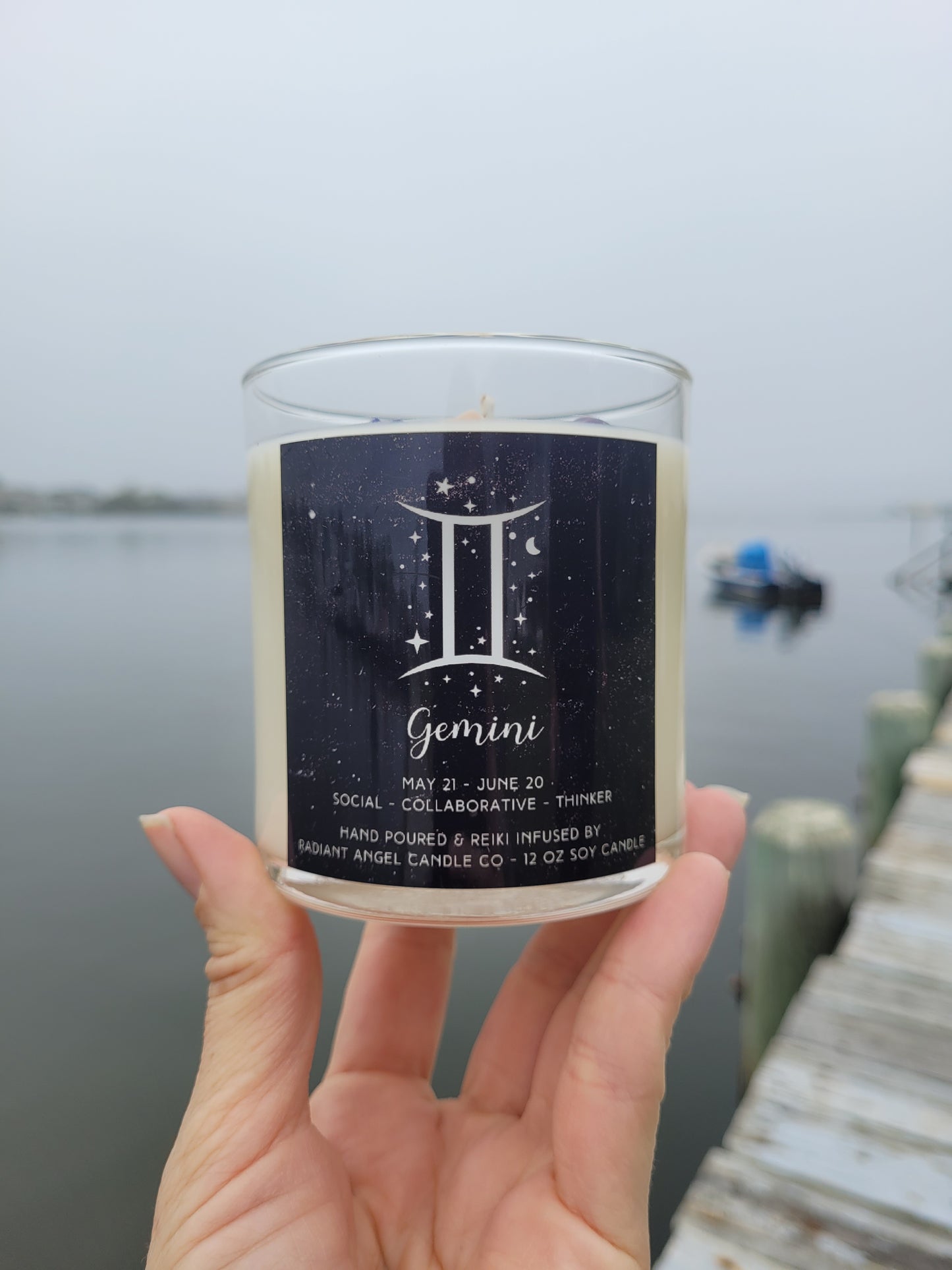 Zodiac Candles- Scented Crystal Candles