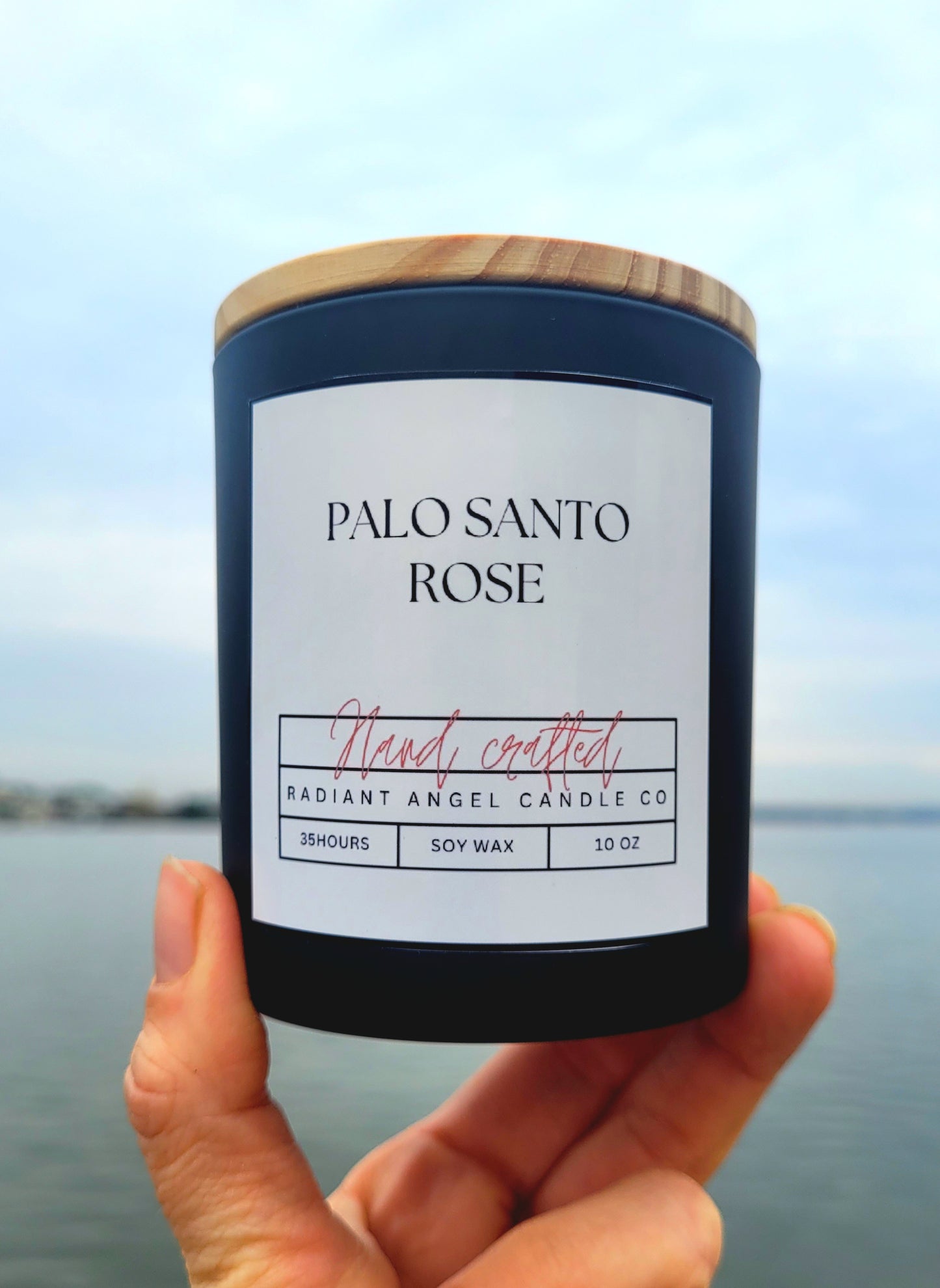 Palo Santo & Rose Scented Soy Candle