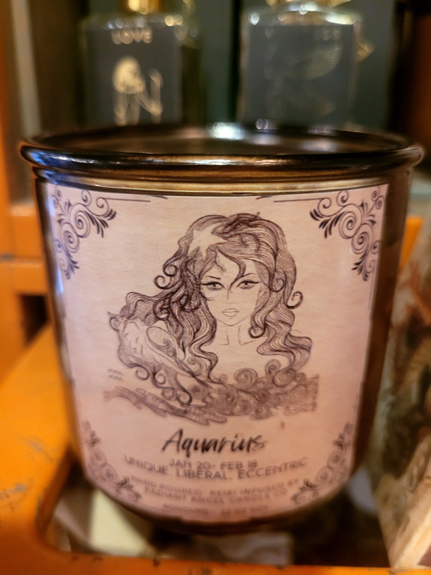 The Apothecary  Zodiac Goddesses- Scented Crystal Candles