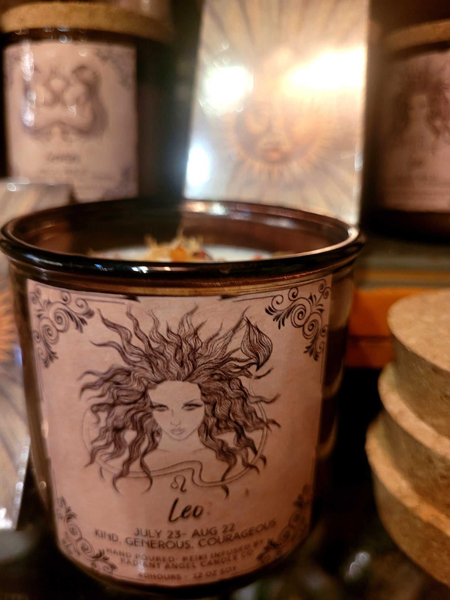 The Apothecary  Zodiac Goddesses- Scented Crystal Candles