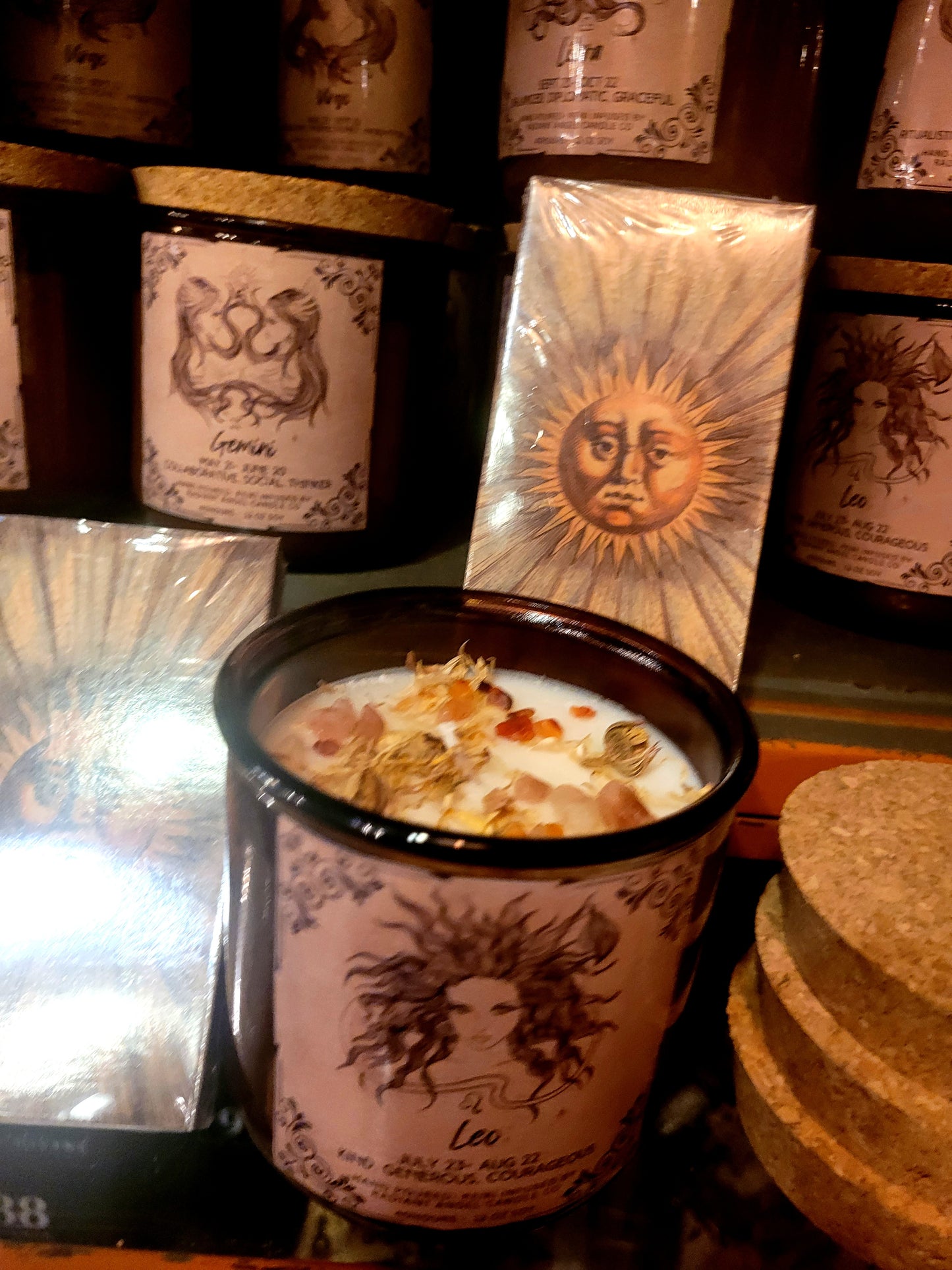 The Apothecary  Zodiac Goddesses- Scented Crystal Candles