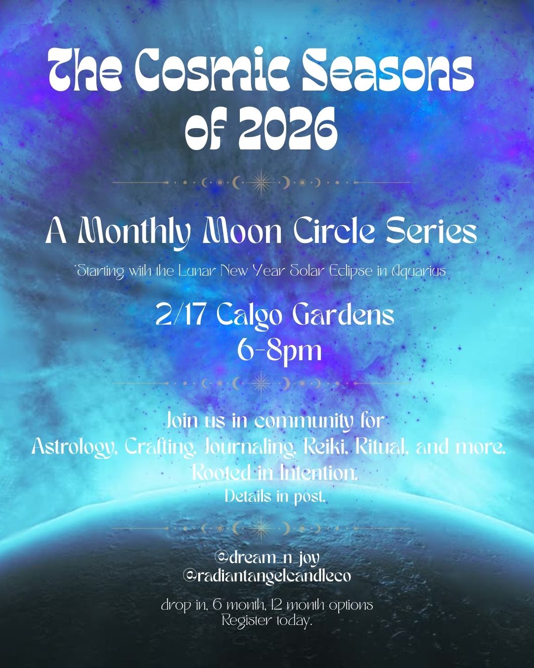 The Cosmic Seasons of 2026- Workshop Series