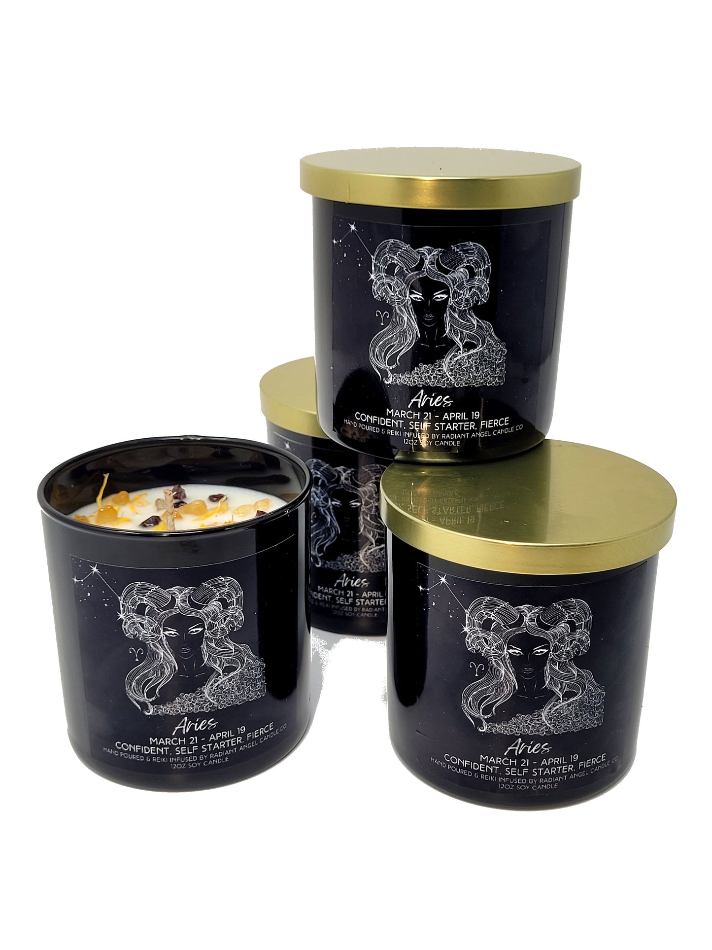 The Zodiac Goddess Line- Scented Crystal Candles