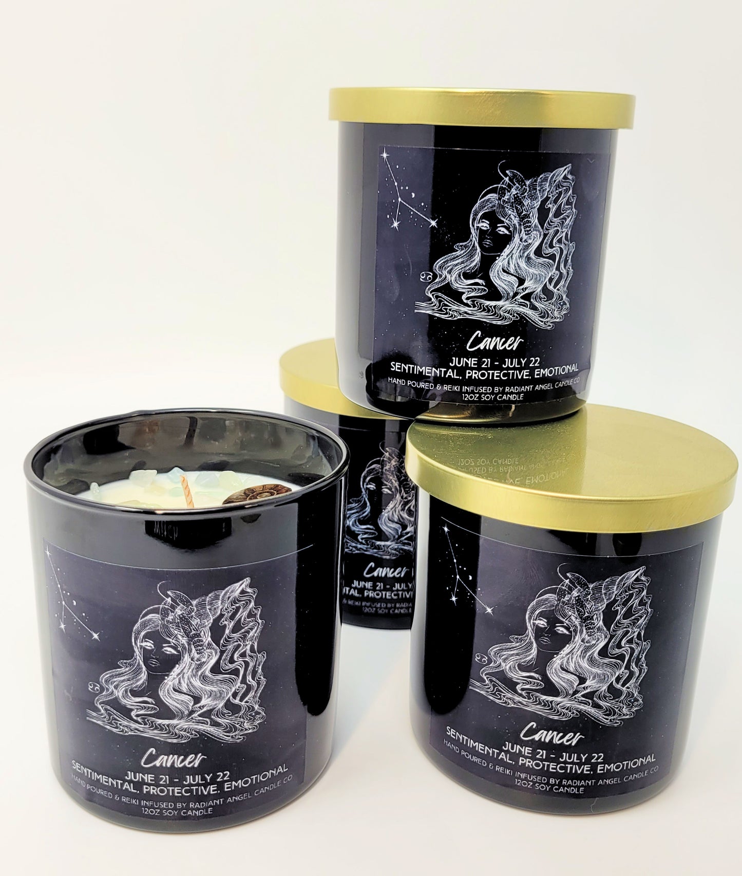 The Zodiac Goddess Line- Scented Crystal Candles