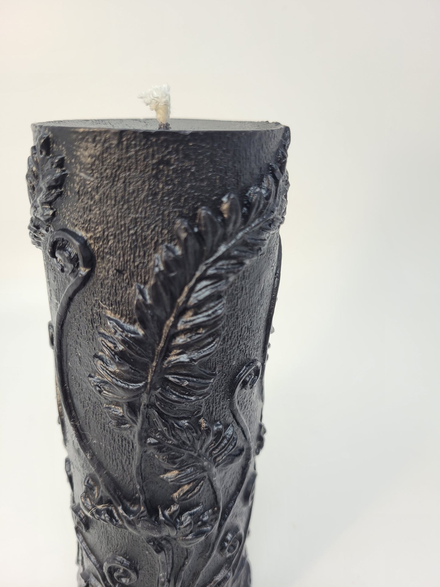 Fern Leaf Pillar Candle