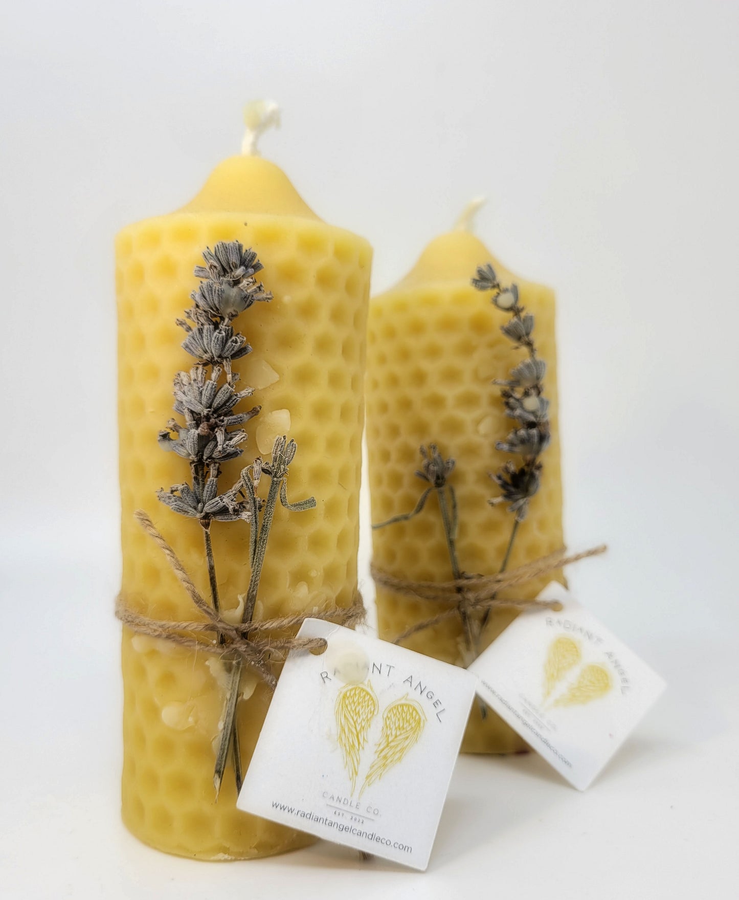 Honeycomb Beeswax Pillar Candle