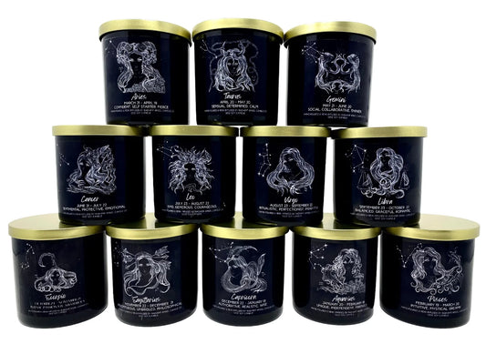 The Zodiac Goddess Line- Scented Crystal Candles