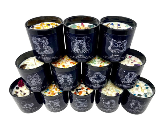 The Zodiac Goddess Line- Scented Crystal Candles
