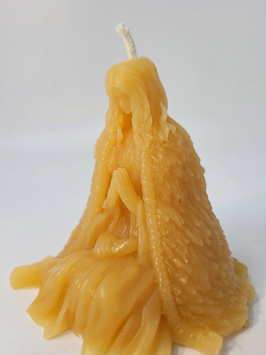 Sitting Witch Beeswax Candle