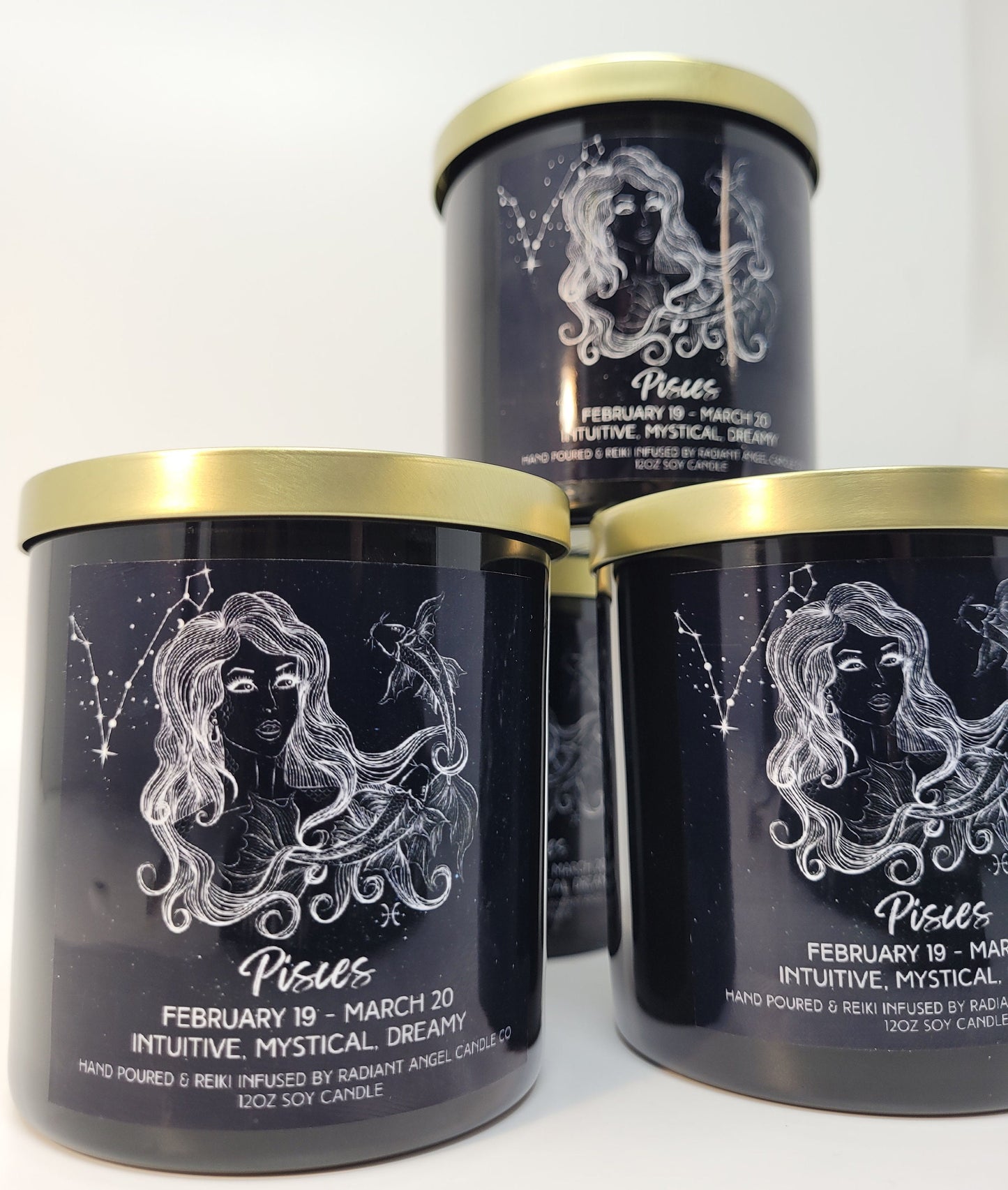 Pisces, Pisces Candle, Zodiac candle, Pisces Goddess