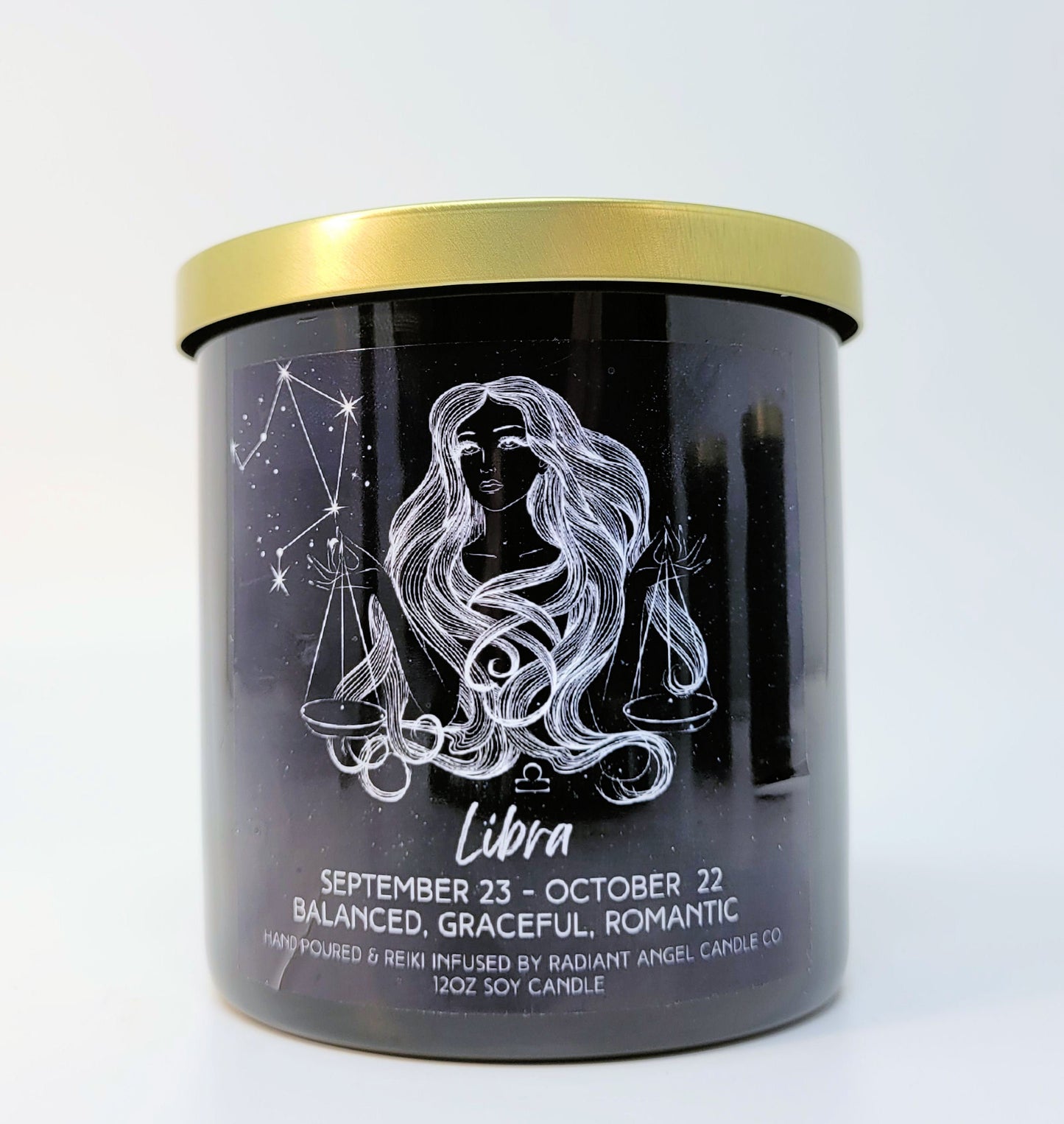 Libra, Libra Candle, Libra Goddess, Zodiac Candle