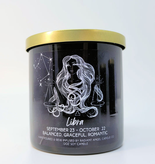 Libra, Libra Candle, Libra Goddess, Zodiac Candle