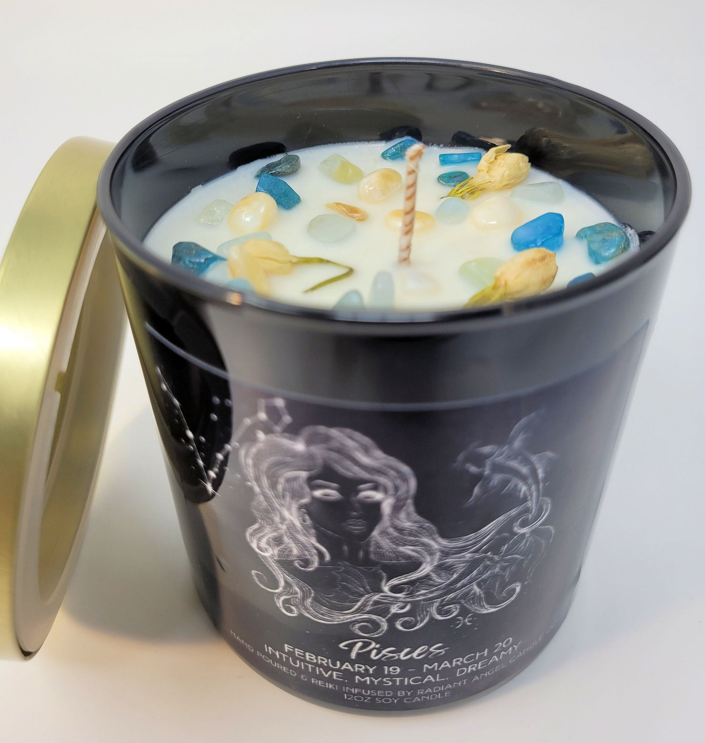 Pisces, Pisces Candle, Zodiac candle, Pisces Goddess