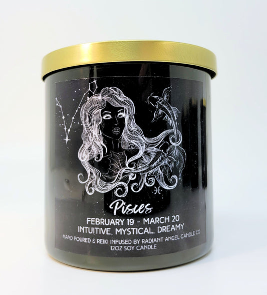 Pisces, Pisces Candle, Zodiac candle, Pisces Goddess