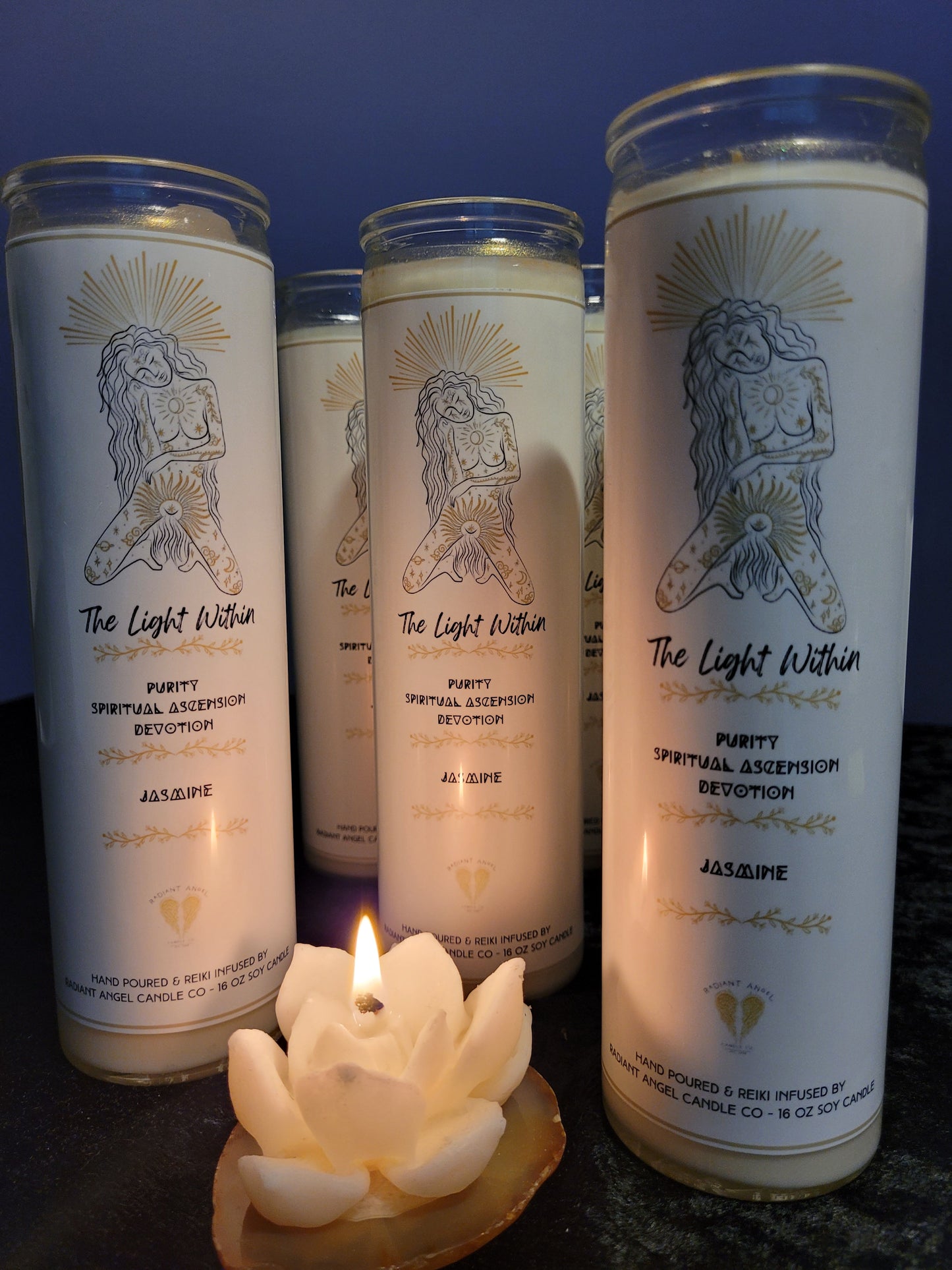 The Light Within Prayer Candle