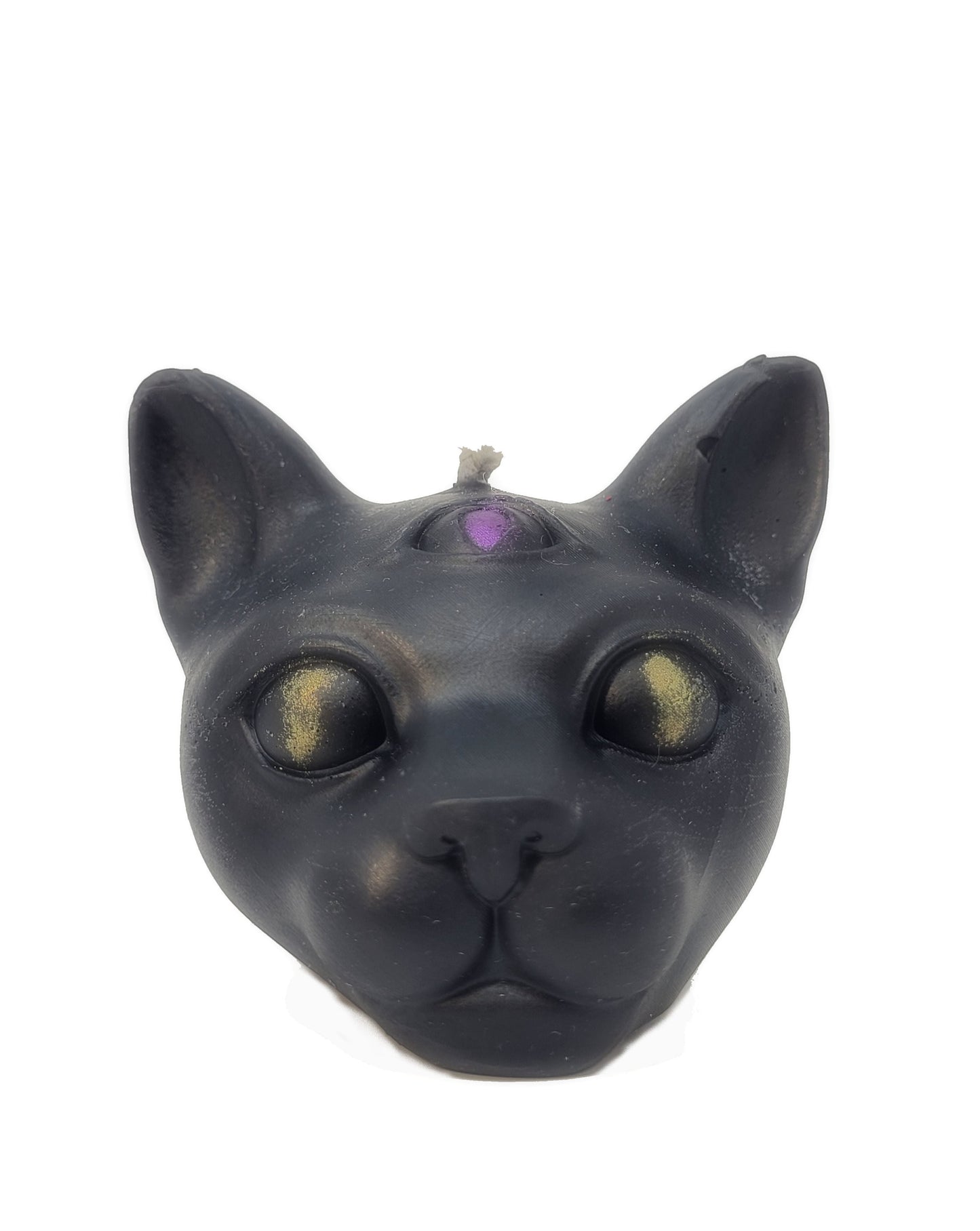 All Seeing Cat Beeswax Candle