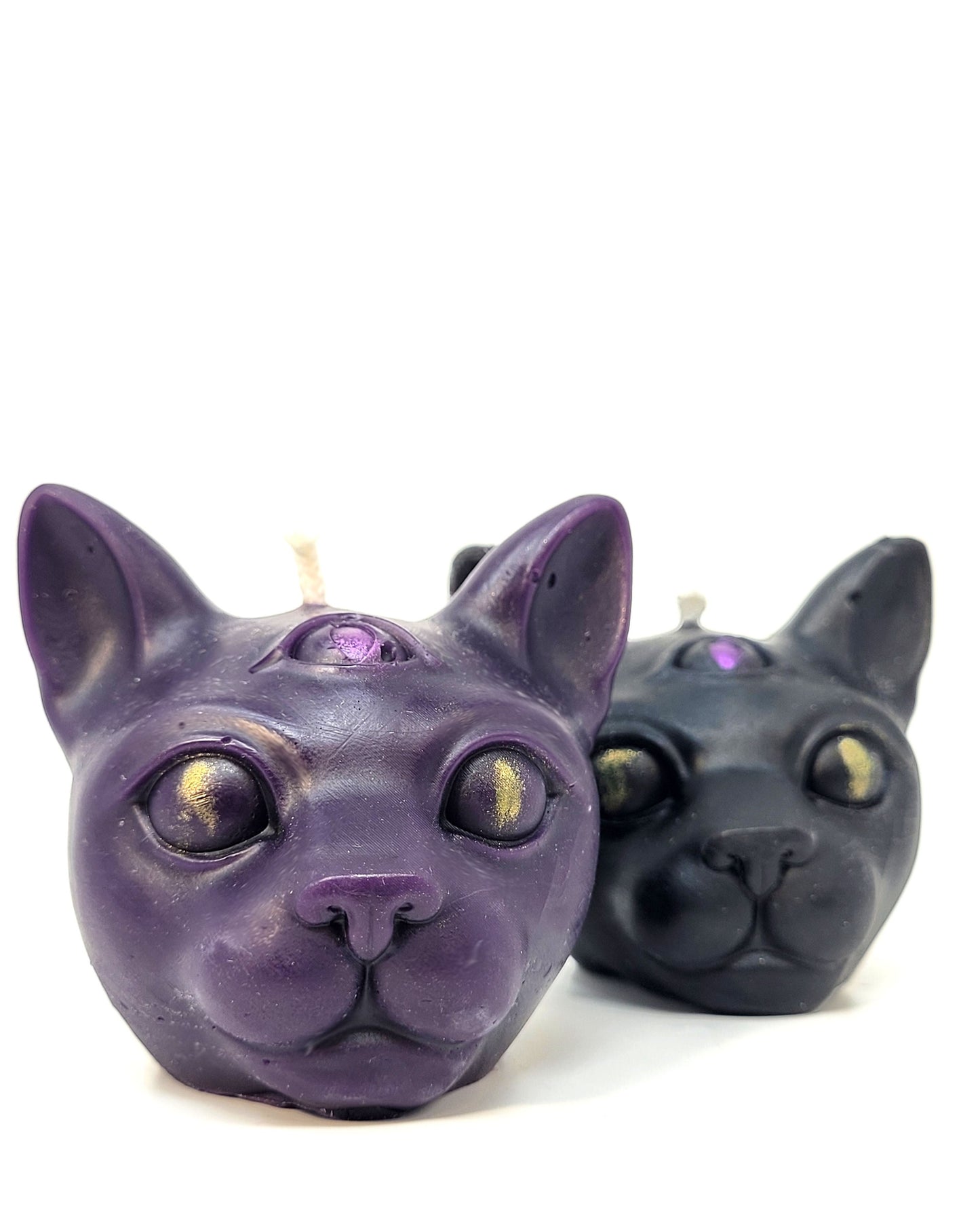 All Seeing Cat Beeswax Candle